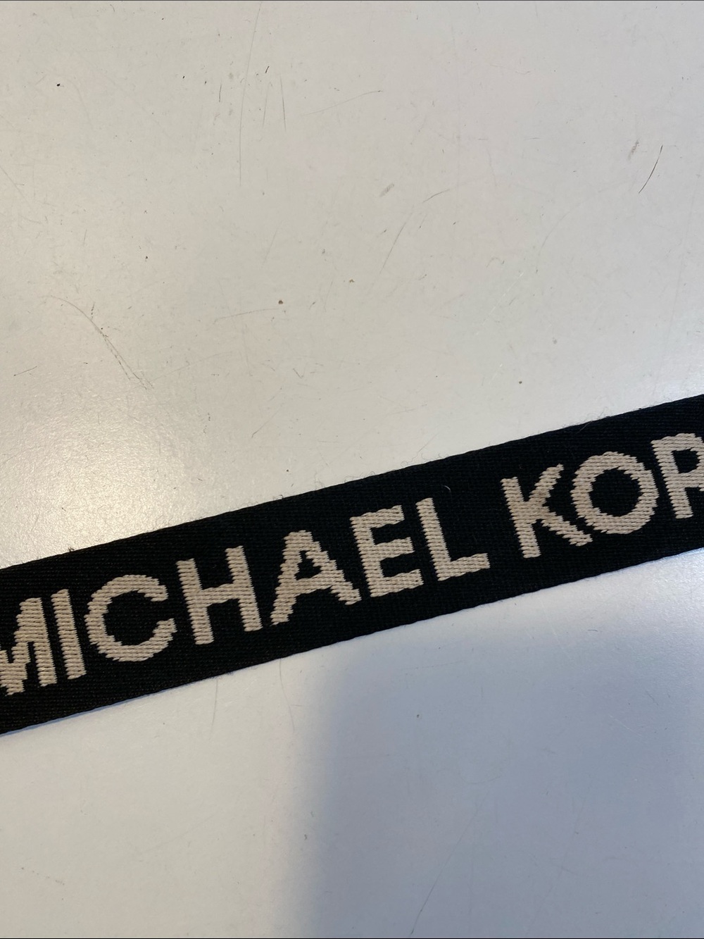 MICHAEL KORS Black Logo Webbing Bag Strap - Picture 8 of 8